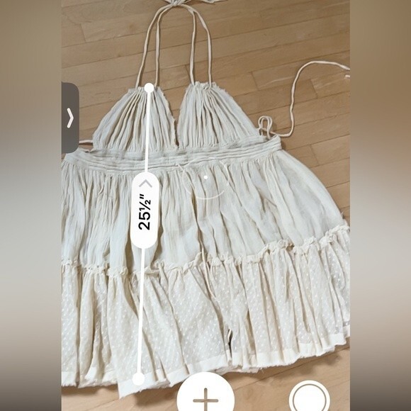 Free People 100 Degree Mini Dress in Light Tan S NWOT - Picture 14 of 16